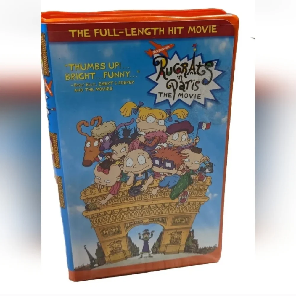Y2K NICKELODEON Rugrats In Paris The Movie VHS Video Tape Vintage 2000